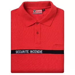 Polo Brodé Sécurité Incendie DMB manches courtes