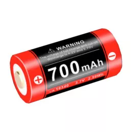 Accu type 16340 Rechargeable Li-ion 700 mAh Klarus prise micro USB