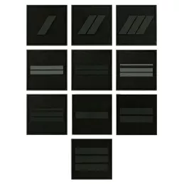 Grades Police Municipale basse visibilité Noir Gomme 3D
