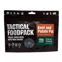 Plat Lyophilisé Tactical Foodpack : Repas Principal - Boeuf et Purée de Pommes de Terre