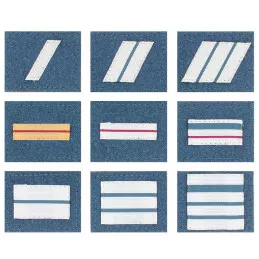 Grades CRS Souples Brodés sur Drap Bleu Gris