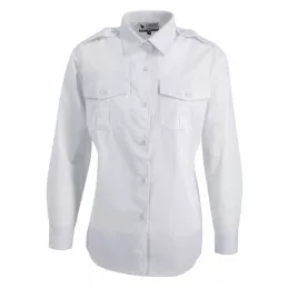 Chemise de Cérémonie Blanche Femme avec Supports Velcro
