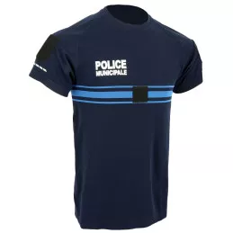 T-shirt Police Municipale Airflow DMB Bleu Marine