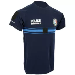 T-shirt Police Municipale MMA Airflow DMB Bleu Marine