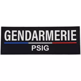 Bande Gomme 3D Gendarmerie PSIG 10 x 28 cm Liseré Tricolore