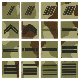 Grades Militaires Camouflage Désert Français