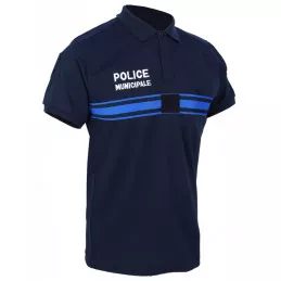 Polo Police Municipale Double Face Manches Courtes DMB Bleu Marine