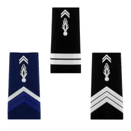 Fourreaux d'épaules Gendarmerie Départementale Rigides Plastifiés Femme (x2)
