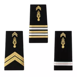 Fourreaux d'épaules Gendarmerie Mobile Rigides Plastifiés Homme (x2)