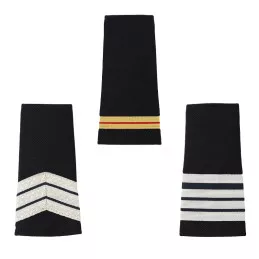 Fourreaux d'épaules Police Nationale Souples Brodés sur Drap Noir (x2)