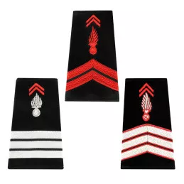Fourreaux d'épaules Sapeurs Pompiers Souples Brodés (x2)