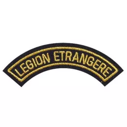 Ecusson de bras demi-lune Légion Etrangère Drap Bleu Marine