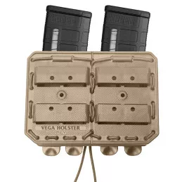 Porte-Chargeur M4/AR15 Double Bungy 8BL Vega Tan