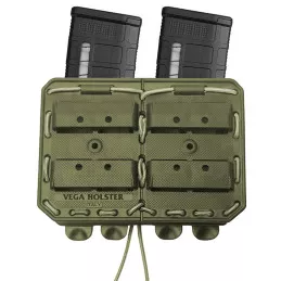 Porte-Chargeur M4/AR15 Double Bungy 8BL Vega Vert OD