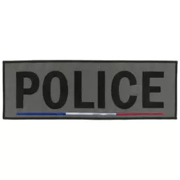 Bande basse visibilité brodée Police 10 x 30 cm