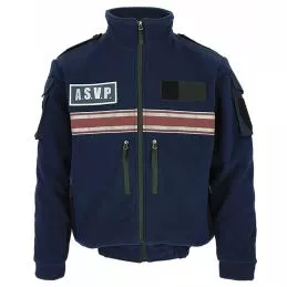 Blouson polaire ASVP TEDDY V2 DMB avec bandes bordeaux
