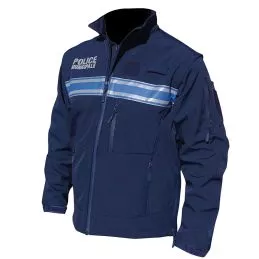 Veste Softshell 2 en 1 Police Municipale Patrol Manches Amovibles