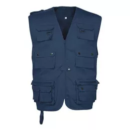 Gilet Reporter multi-poches Bleu Marine