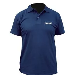 Polo Douane MC imprimé Bleu Marine