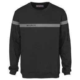 Sweat Sécurité Bande Grise Brodé Cityguard