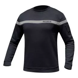 Sweat Sécurité Bande Grise Brodé Patrol