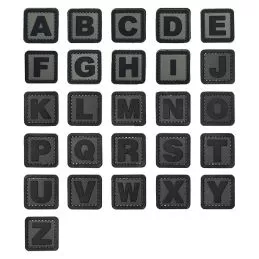 Patch 3D Alphabétique Basse Visibilité