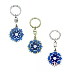Porte-clés métal Bleuet de France