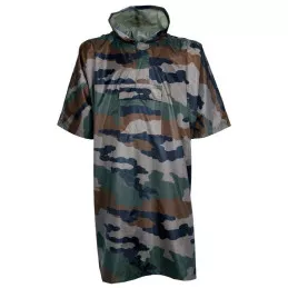 Poncho polyester enduit PVC Camouflage C.E. français