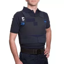 Housse Gilet Pare-Balles Port Discret One+ Bleu LPSA