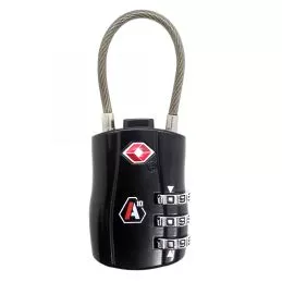 Cadenas à code TSA A10 Noir