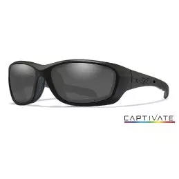 Lunettes Balistiques Gravity WILEY X Black Ops Verres CAPTIVATE™ Polarisés Gris Fumé