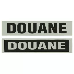Bande rétroréfléchissante Douane 2 x 10 cm