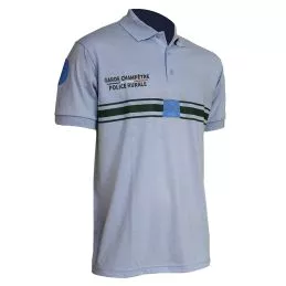 Polo Garde Champêtre / Police Rurale DryBlend Bleu Ciel