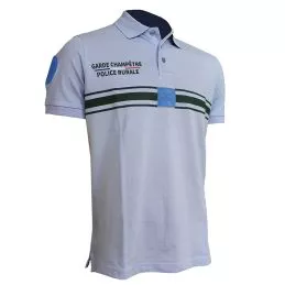 Polo Garde Champêtre / Police Rurale Stretch Bleu Ciel
