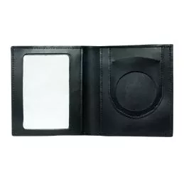 Porte-carte cuir 2 volets format CB avec poche Billets