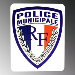 Panneau Alupanel Ecusson Police Municipale pour l'intérieur