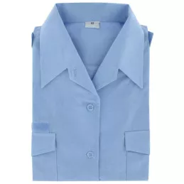 Chemisette administrative Bleu Ciel Femme