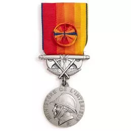 Médaille d'Honneur des Sapeurs Pompiers Services Exceptionnels Argent