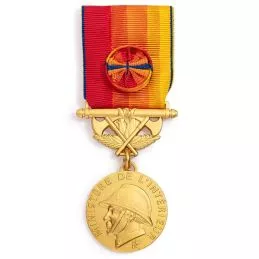 Médaille d'Honneur des Sapeurs Pompiers Services Exceptionnels Vermeil