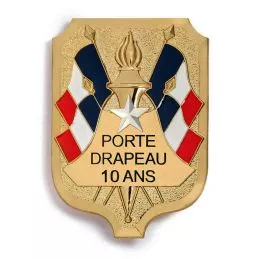 Insigne Porte-Drapeaux 10 ans et +