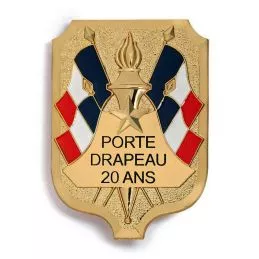 Insigne Porte-Drapeaux 20 ans et +