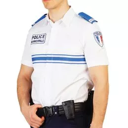 Chemisette Administrative Police Municipale GK Pro Blanche