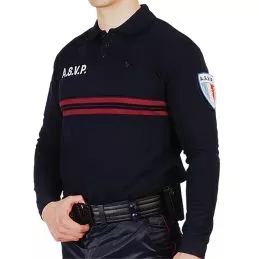 Polo ASVP GK Pro ML Bleu Marine