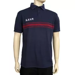 Polo ASVP Respirant MC EK Bleu Marine