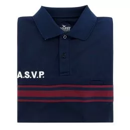 Polo ASVP Respirant MC DMB Bleu Marine