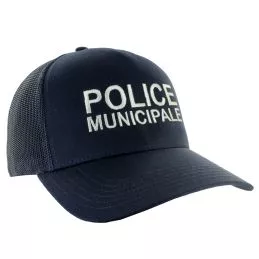 Casquette brodée POLICE MUNICIPALE Mesh spécial Eté