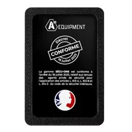 Porte-carte velcro SÉCU-ONE noir