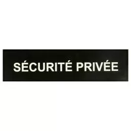 Bandeau Réfléchissant SECURITE PRIVEE Noir 7 x 29 cm
