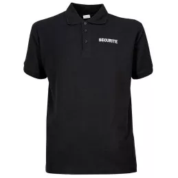 Polo Brodé Sécurité Noir