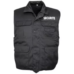 Gilet Matelassé Sécurité Noir